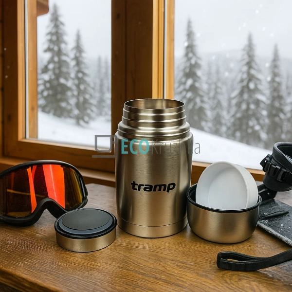 Термос харчовий Tramp 1 л з нержавіючої сталі Сірий TRC- ... Термос харчовий Tramp 1 л з нержавіючої сталі Сірий TRC- ...