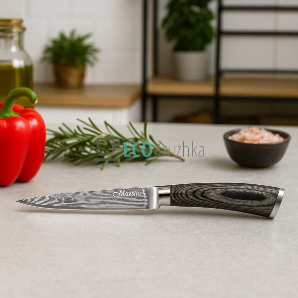 Ніж універсальний Maestro 12.5 см з дамаської сталі MR-1 ... Ніж універсальний Maestro 12.5 см з дамаської сталі MR-1 ...