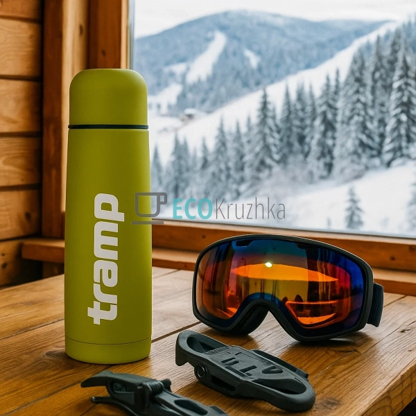 Термос Tramp Basic 500 мл Оливковий TRC-111-Olive Термос Tramp Basic 500 мл Оливковий TRC-111-Olive