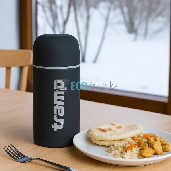 Термос Tramp Soft Touch 750 мл Сірий TRC-108-grey