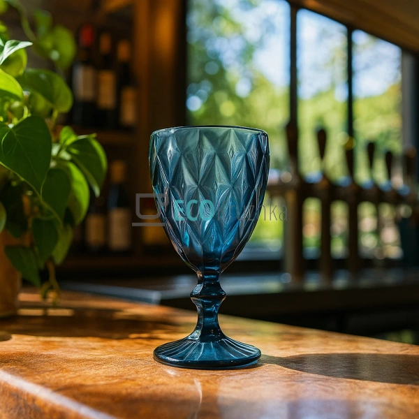 Набір келихів для вина з кольорового скла 320 мл Кобальт ... Набір келихів для вина з кольорового скла 320 мл Кобальт ...