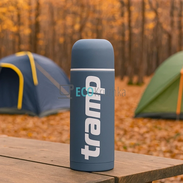 Термос Tramp Soft Touch 1000 мл Сірий TRC-109-grey