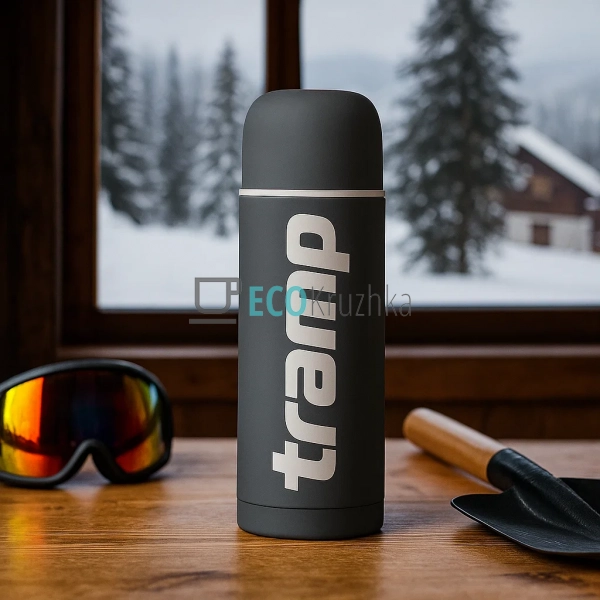 Термос Tramp Soft Touch 1000 мл Сірий TRC-109-grey