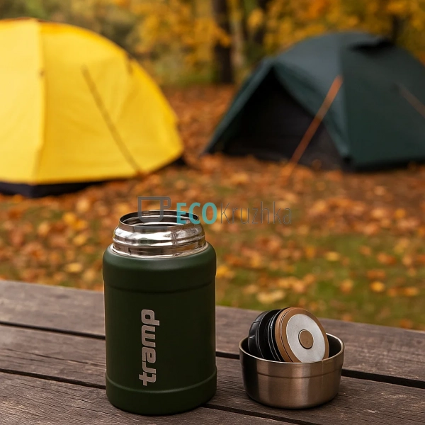 Термос Tramp харчової 800 мл з нержавіючої сталі ложкою ... Термос Tramp харчової 800 мл з нержавіючої сталі ложкою ...