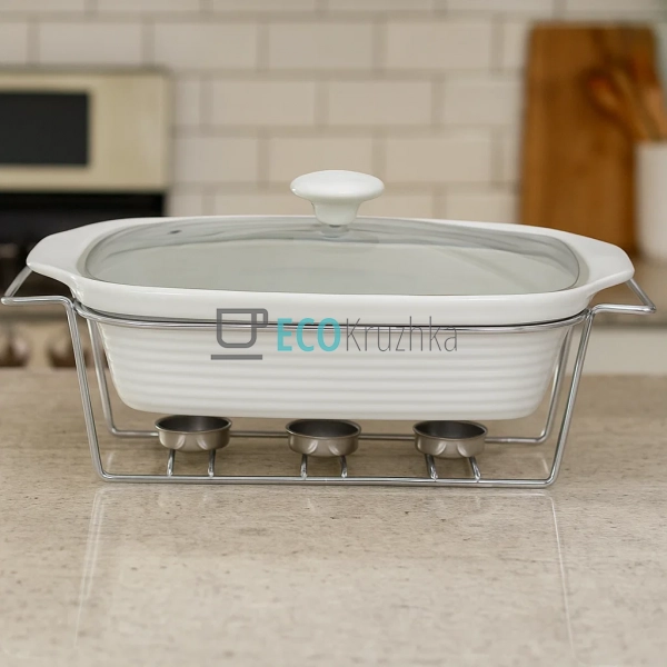 Марміт Kamille керамічний 2.4 л зі скляною кришкою та ме ... Марміт Kamille керамічний 2.4 л зі скляною кришкою та ме ...