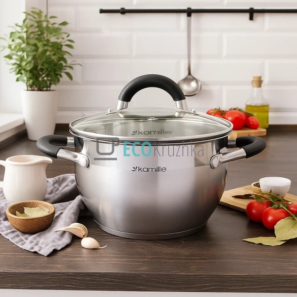 Набір каструль з нержавіючої сталі 6 предметів з кришкам ... Набір каструль з нержавіючої сталі 6 предметів з кришкам ...