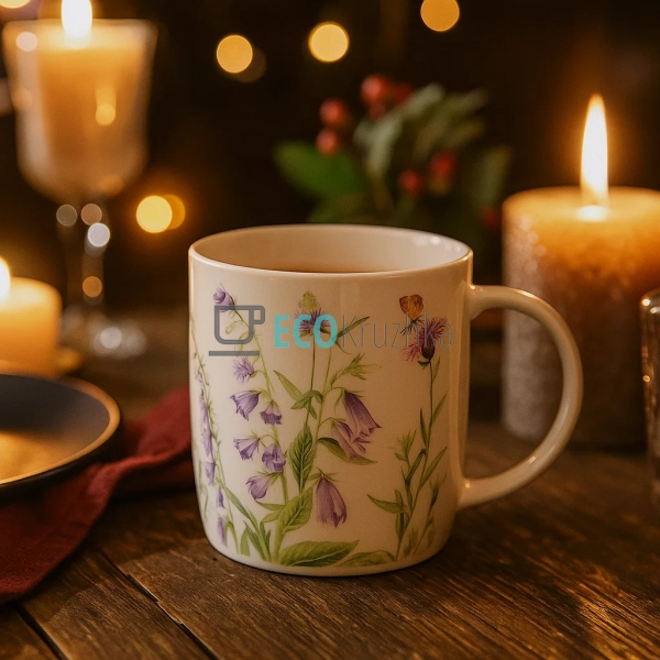 Кухоль порцеляновий 350мл Floral (K033) Кухоль порцеляновий 350мл Floral (K033)