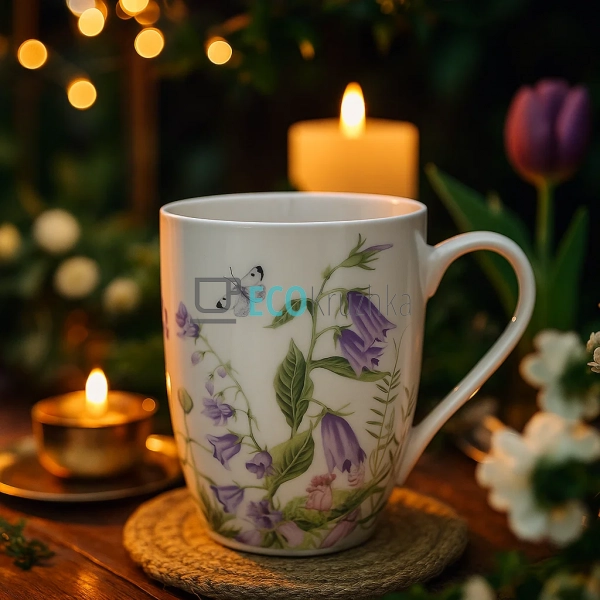 Кухоль порцеляновий 330мл Floral (K032) Кухоль порцеляновий 330мл Floral (K032)