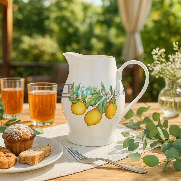 Порцеляновий глечик 2.8 л Сицилійський лимон — глечик з  ...