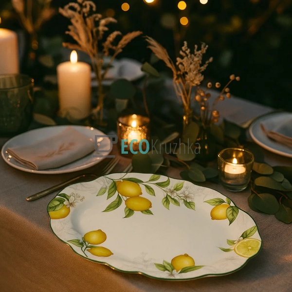 Порцелянове сервірувальне блюдо 30×20.5 см Сицилійський  ...