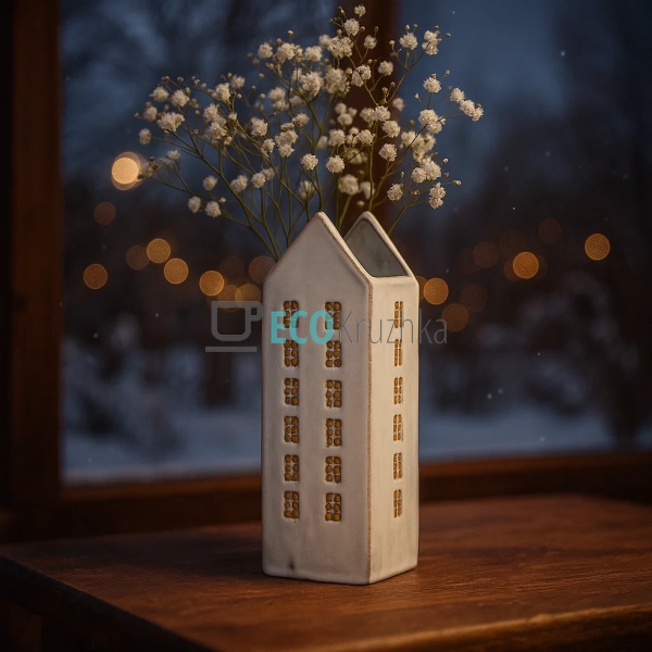 Ваза керамічна House 10.5 х 8.5 х 26.8 см (998-014) Ваза керамічна House 10.5 х 8.5 х 26.8 см (998-014)