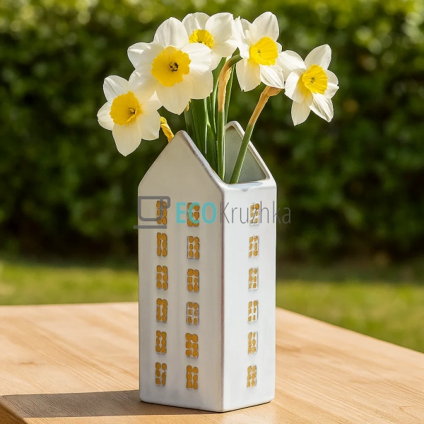 Ваза керамічна House 10.5 х 8.5 х 26.8 см (998-014) Ваза керамічна House 10.5 х 8.5 х 26.8 см (998-014)