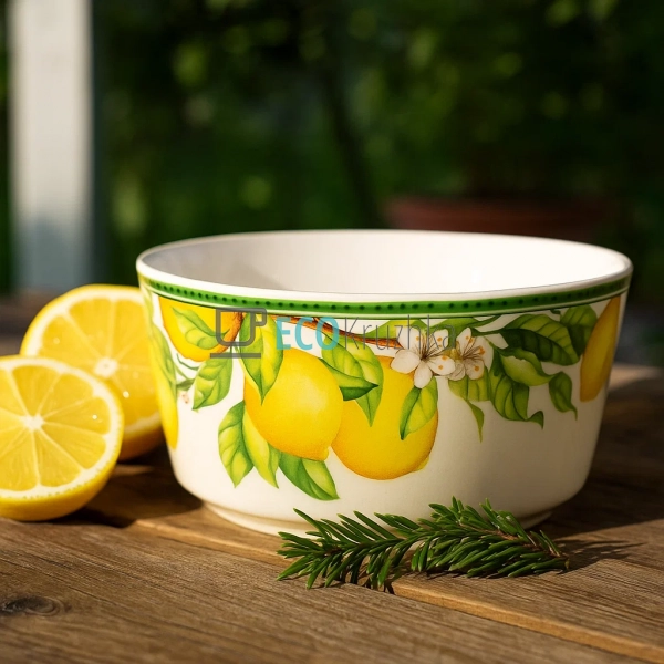 Порцелянова піала 800 мл Сицилійський лимон — глибока ми ...