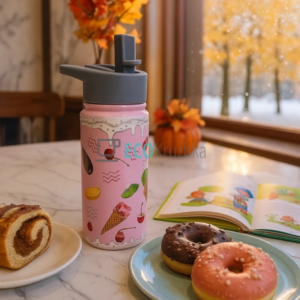 Термопоїлка Морозиво для дітей 480 мл з нержавіючої стал ... Термопоїлка Морозиво для дітей 480 мл з нержавіючої стал ...