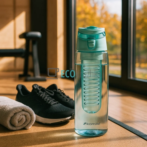 Спортивна пляшка для води Kamille 660 мл EK6481 Спортивна пляшка для води Kamille 660 мл EK6481