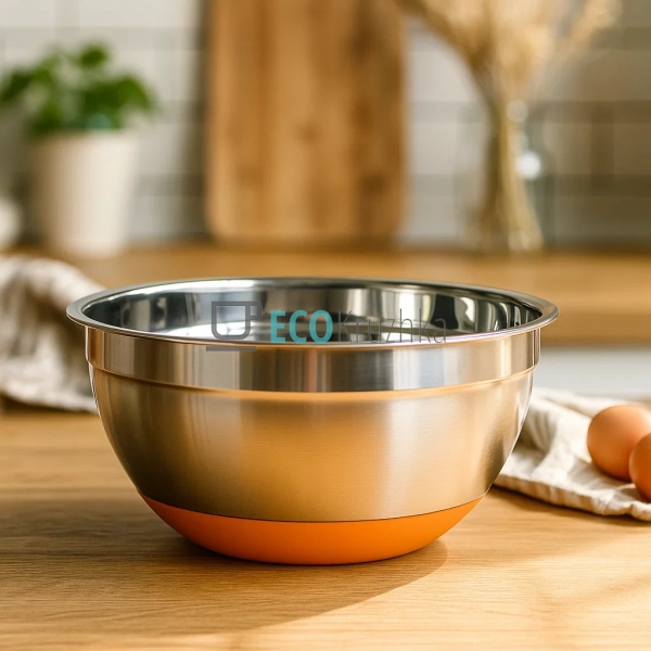 Миска 24х11 см із нержавіючої сталі з антискользьким дно ... Миска 24х11 см із нержавіючої сталі з антискользьким дно ...