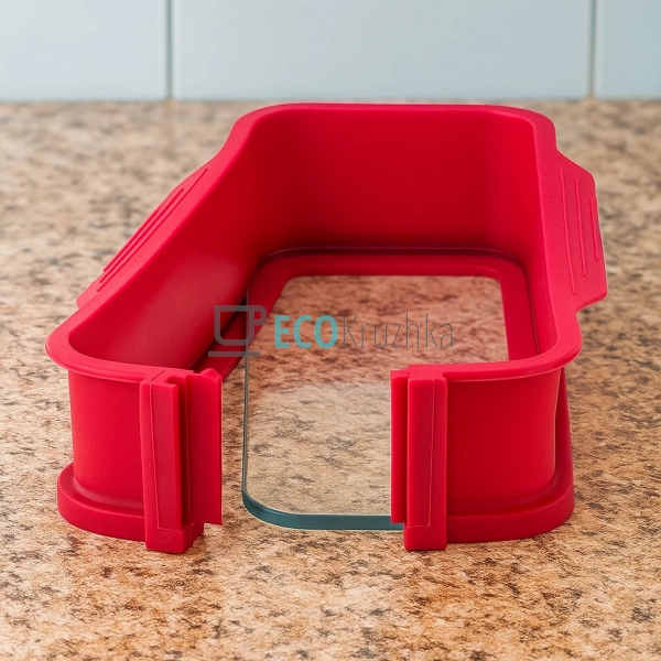 Форма силіконова квадратна 26х11х6 см із скляним дном Ka ... Форма силіконова квадратна 26х11х6 см із скляним дном Ka ...