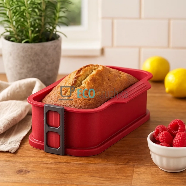 Форма силіконова квадратна 26х11х6 см із скляним дном Ka ... Форма силіконова квадратна 26х11х6 см із скляним дном Ka ...