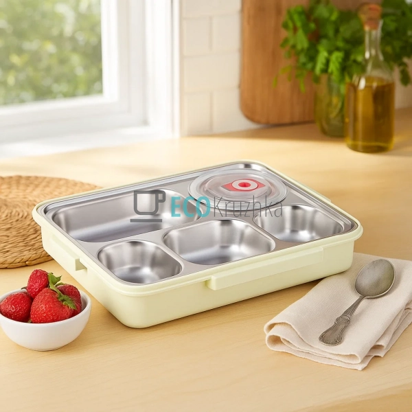 Ланч бокс обідній Kamille Салатовий 1000мл KM-2144ZL Ланч бокс обідній Kamille Салатовий 1000мл KM-2144ZL