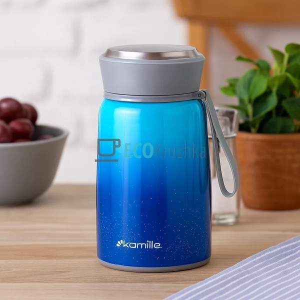 Термос Kamille харчової обідній для супу 800 мл з нержав ... Термос Kamille харчової обідній для супу 800 мл з нержав ...