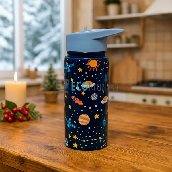 Термопоїлка Космос для дітей 480 мл з нержавіючої сталі ... Термопоїлка Космос для дітей 480 мл з нержавіючої сталі ...