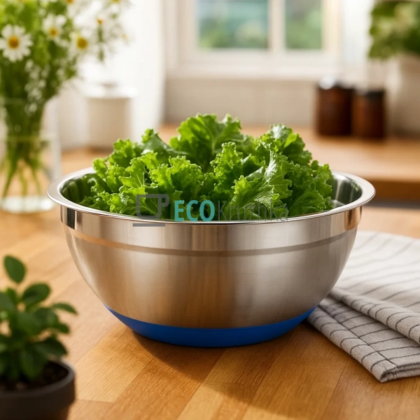 Миска 26х12 см із нержавіючої сталі з антискользьким дно ... Миска 26х12 см із нержавіючої сталі з антискользьким дно ...