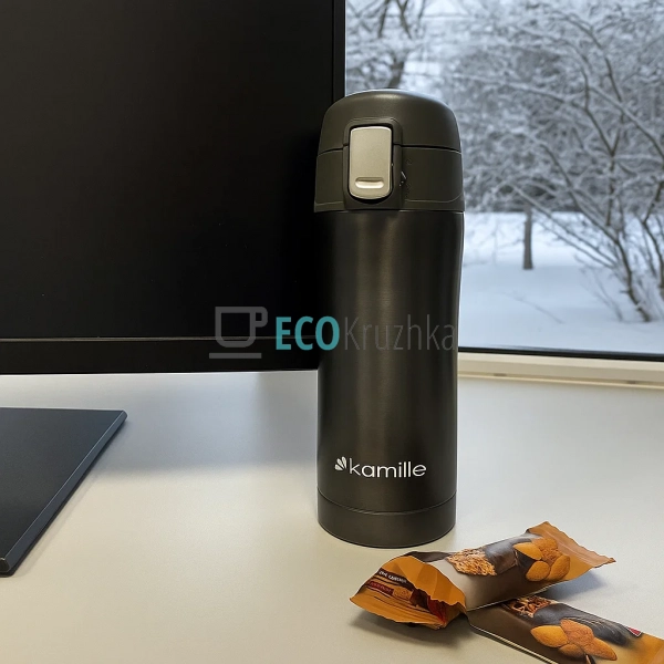 Термокружка Kamille 320 мл з нержавіючої сталі Синій EK8 ... Термокружка Kamille 320 мл з нержавіючої сталі Синій EK8 ...