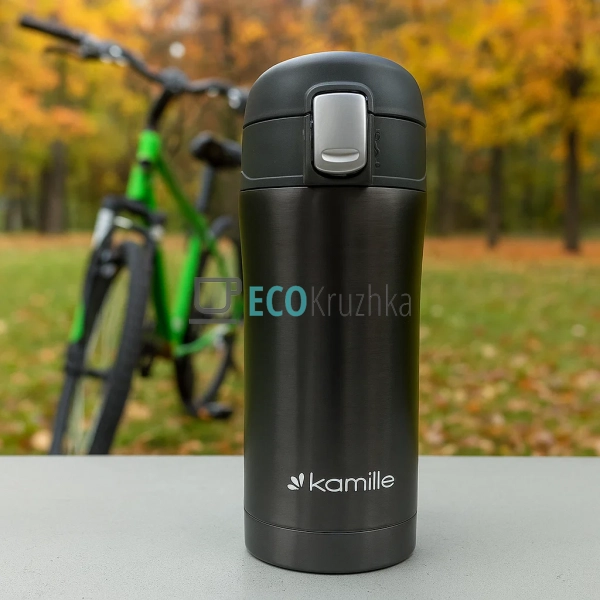 Термокружка Kamille 320 мл з нержавіючої сталі Синій EK8 ... Термокружка Kamille 320 мл з нержавіючої сталі Синій EK8 ...