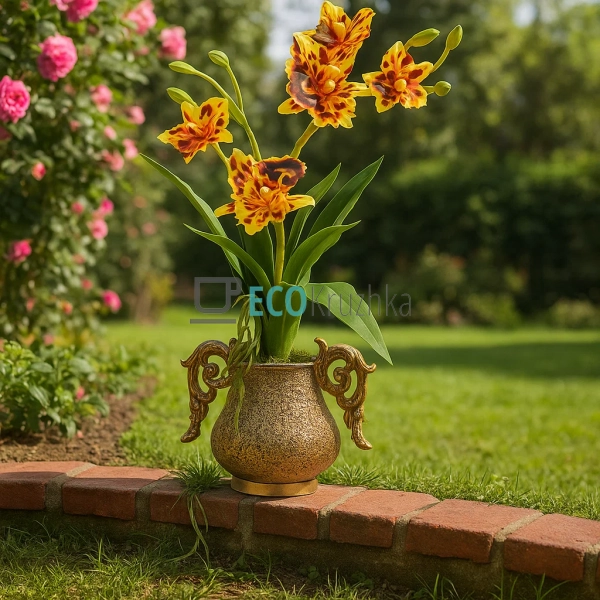 Декоративна композиція орхідея 25×60 см (A-185)