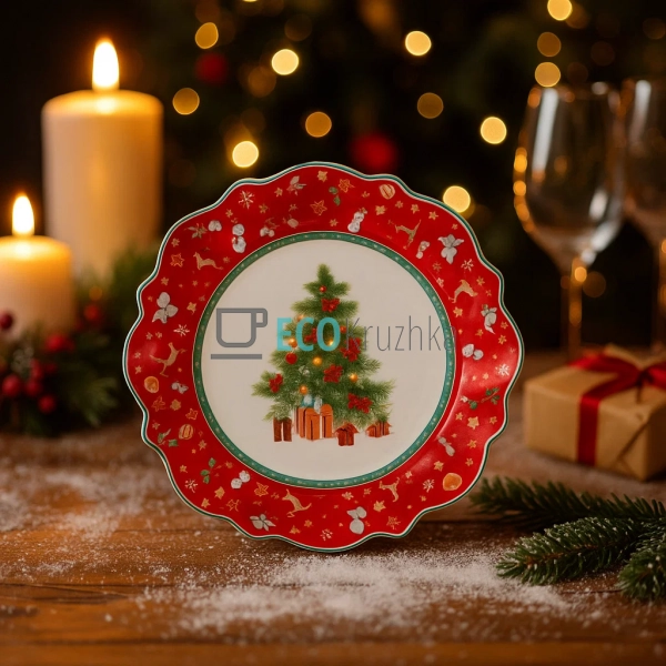 Порцелянова десертна тарілка "Святковий флер", 20,5 см ( ... Порцелянова десертна тарілка "Святковий флер", 20,5 см ( ...