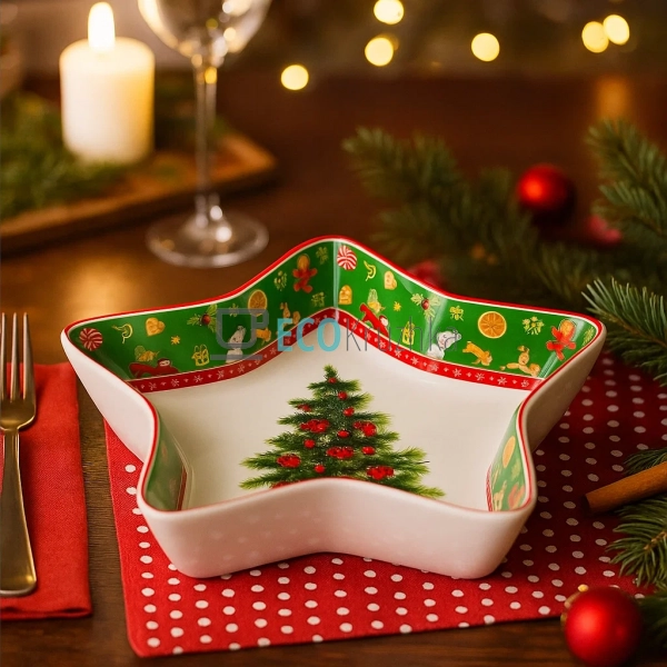 Порцелянове блюдо-зірка "Святковий флер", 17.5 см (498-2 ... Порцелянове блюдо-зірка "Святковий флер", 17.5 см (498-2 ...