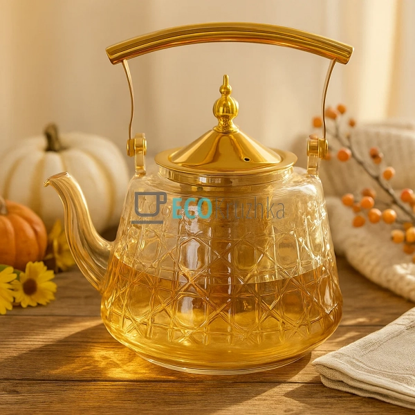 Скляний заварювальний чайник Amber з боросилікатного скл ... Скляний заварювальний чайник Amber з боросилікатного скл ...