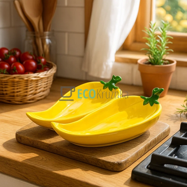 Менажниця керамічна "Pepper", 21 х 18.5 х 5.5см, колір - ... Менажниця керамічна "Pepper", 21 х 18.5 х 5.5см, колір - ...