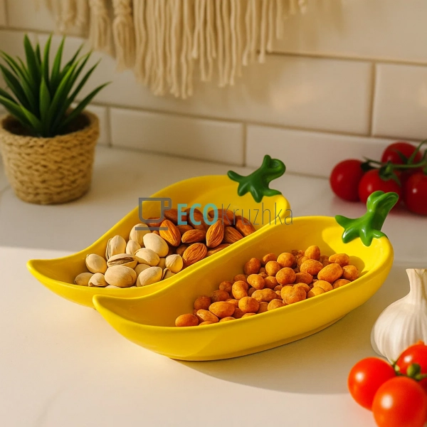 Менажниця керамічна "Pepper", 21 х 18.5 х 5.5см, колір - ... Менажниця керамічна "Pepper", 21 х 18.5 х 5.5см, колір - ...