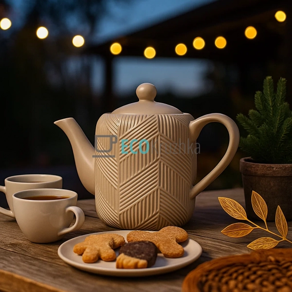 Чайник-заварник "Geometry Beige" Maestro MR-20004-08 Чайник-заварник "Geometry Beige" Maestro MR-20004-08