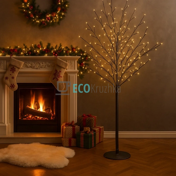 Світлодіодне дерево, 900 міні-LED лампочок, теплий білий ... Світлодіодне дерево, 900 міні-LED лампочок, теплий білий ...