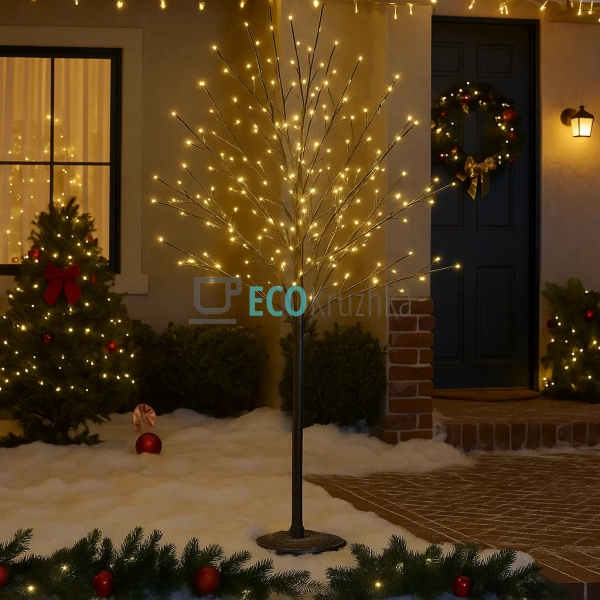 Світлодіодне дерево, 900 міні-LED лампочок, теплий білий ... Світлодіодне дерево, 900 міні-LED лампочок, теплий білий ...