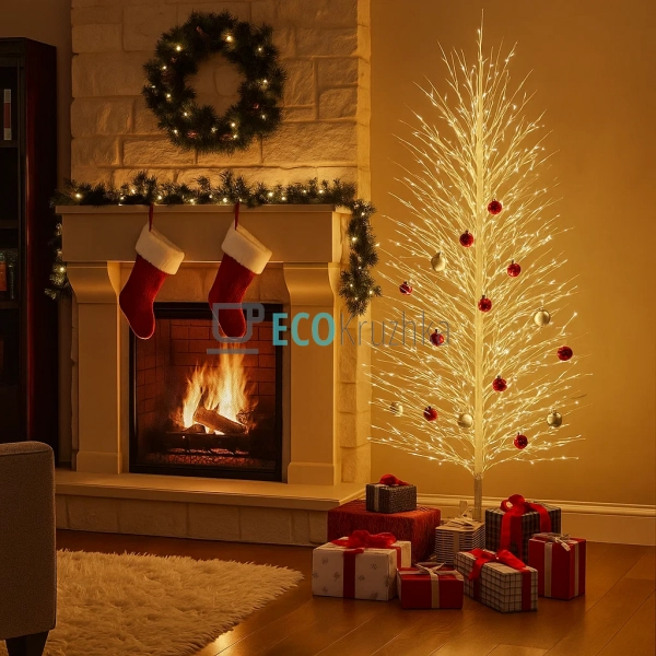 Світлодіодне дерево, 1000 міні-LED лампочок, тепле біле ... Світлодіодне дерево, 1000 міні-LED лампочок, тепле біле ...