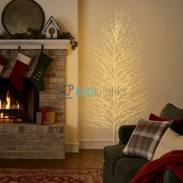 Світлодіодне дерево, 2000 міні-LED лампочок, тепле біле ... Світлодіодне дерево, 2000 міні-LED лампочок, тепле біле ...