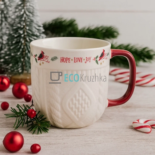 Порцеляновий кухоль "Happy Holidays" з в Порцеляновий кухоль "Happy Holidays" з в
