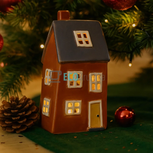 Керамічний свічник у формі Будинку, 12 × 8.5 × 23 см (Мо ... Керамічний свічник у формі Будинку, 12 × 8.5 × 23 см (Мо ...