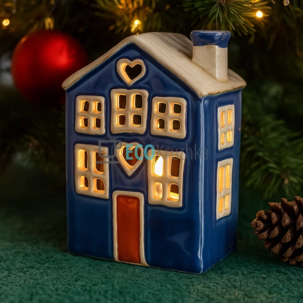 Керамічний свічник у формі Будинку, 12 × 8 × 18 см (Моде ... Керамічний свічник у формі Будинку, 12 × 8 × 18 см (Моде ...