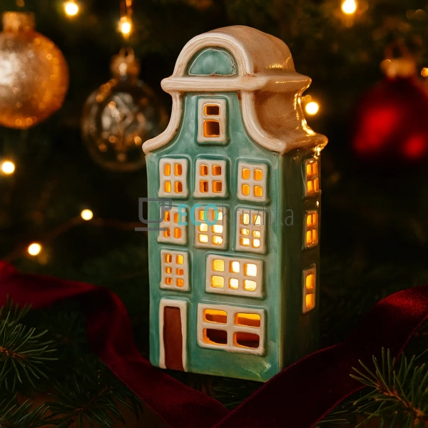 Керамічний свічник у формі Будинку, 11 × 8 × 24 см (Моде ... Керамічний свічник у формі Будинку, 11 × 8 × 24 см (Моде ...