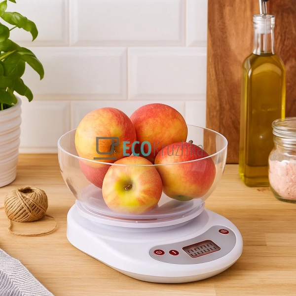 Ваги кухонні до 5 кг Edenberg Білий EB-75821 Ваги кухонні до 5 кг Edenberg Білий EB-75821