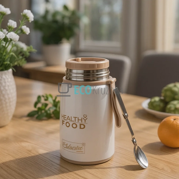 Термос Maestro харчової обідній для супу 800мл з нержаві ... Термос Maestro харчової обідній для супу 800мл з нержаві ...