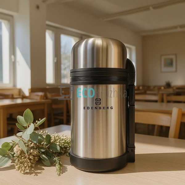 Термос Edenberg харчової обідній для супу 1000 мл з нерж ... Термос Edenberg харчової обідній для супу 1000 мл з нерж ...