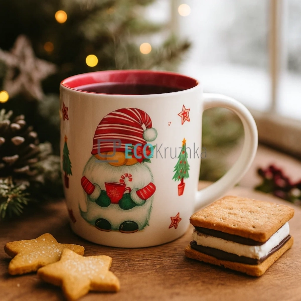 Порцеляновий кухоль "Гномики", 350 мл (B04-014-4) Порцеляновий кухоль "Гномики", 350 мл (B04-014-4)