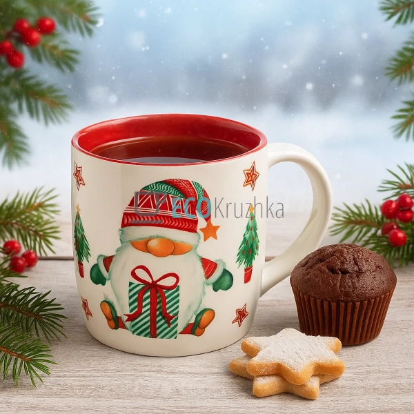 Порцеляновий кухоль "Гномики", 350 мл (B04-014-3)