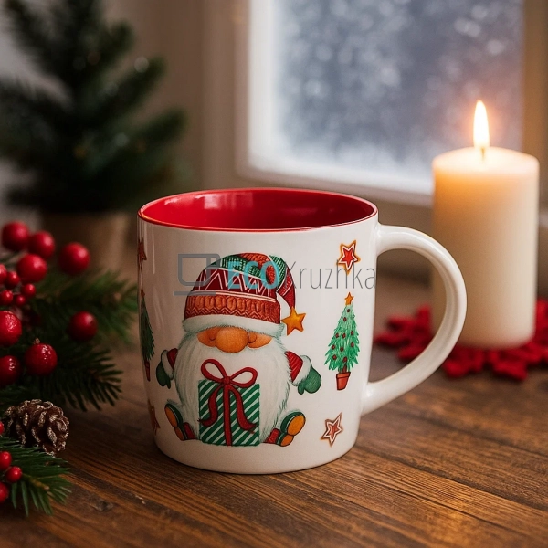 Порцеляновий кухоль "Гномики", 350 мл (B04-014-3)