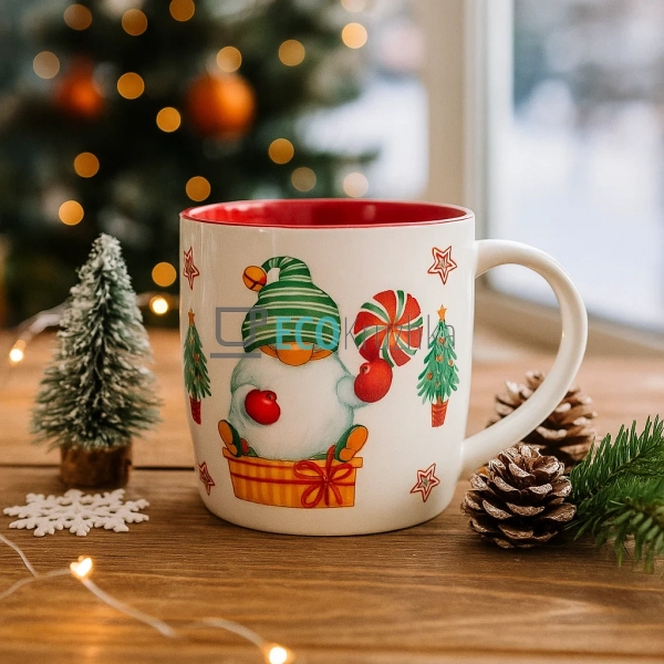 Порцеляновий кухоль "Гномики", 350 мл (B04-014-1) Порцеляновий кухоль "Гномики", 350 мл (B04-014-1)